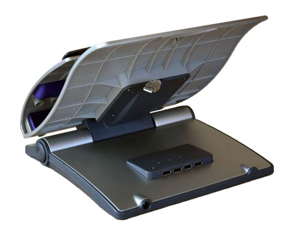 Laptopständer und Dock mit USB-Hub
