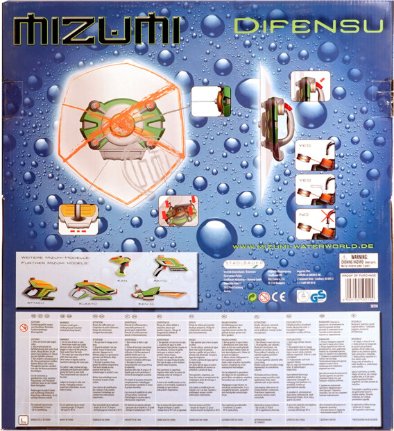 Schild mit integrierter Wasserpistole Mizumi Difensu