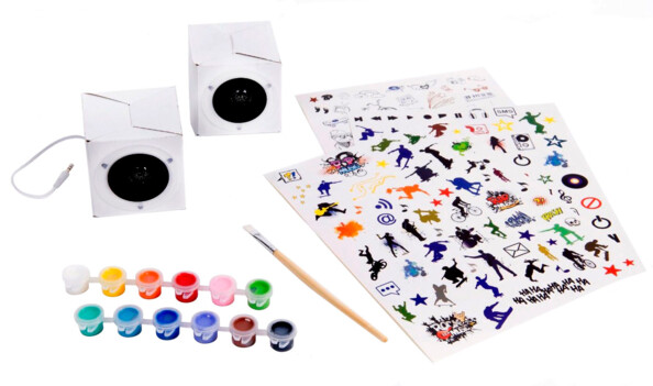 Anpassbare Audiospeaker Techno ART – Schwarz