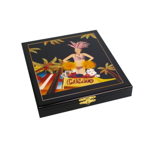 Prestige-Set mit Dominos und Spielkarten