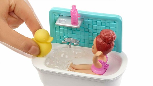 Barbie Skipper Baby-Sitter "Badezeit" mit Baby & Badewanne