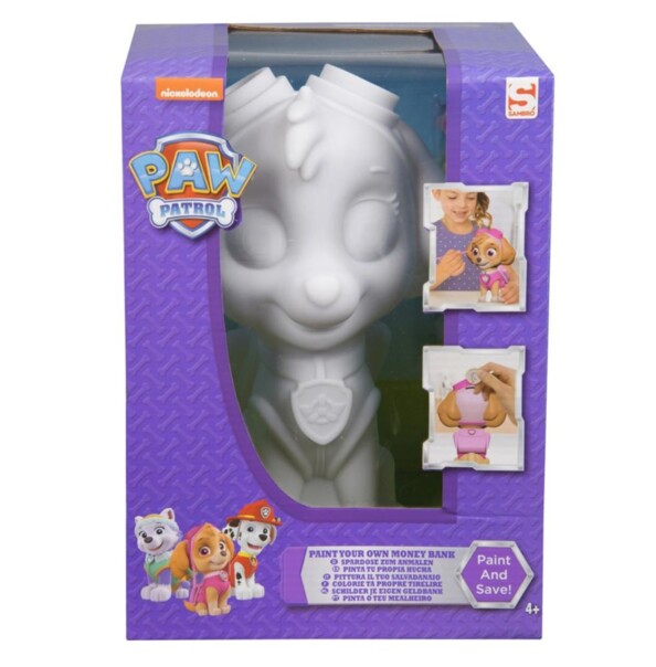PAW Patrol Spardose zum Bemalen - Skye