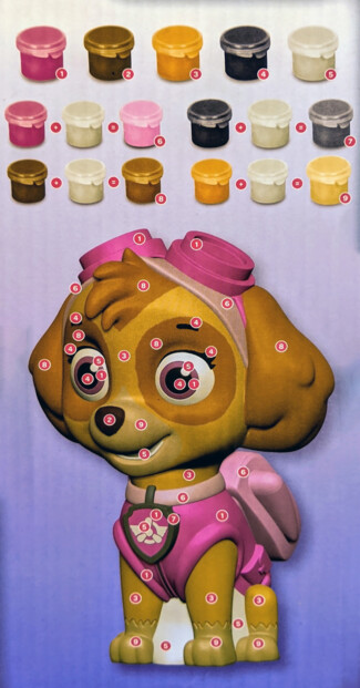 PAW Patrol Spardose zum Bemalen - Skye