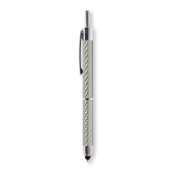 Premium 2-in-1 Stylus und Kugelschreiber - Silber
