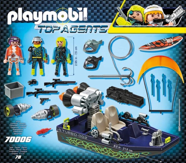 Boot mit Harpune S.H.A.R.K Team Playmobil Top Agents