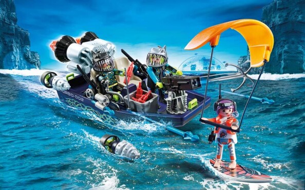 Boot mit Harpune S.H.A.R.K Team Playmobil Top Agents