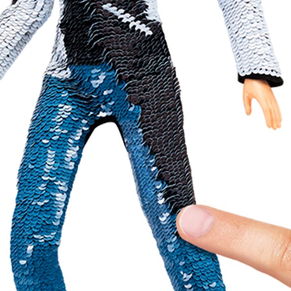 Artikulierte Figur mit umkehrbaren Pailletten Adrien als schwarzer Kater aus Mir