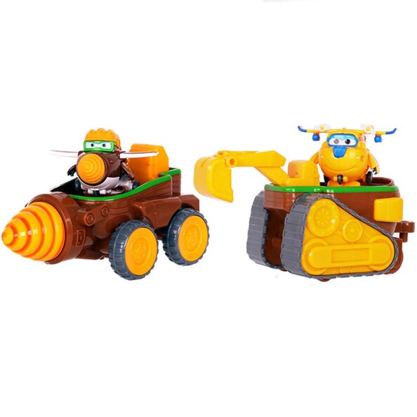 Bagger und Bohrmaschine Super Wings Donnie & Todd's Dig Rig