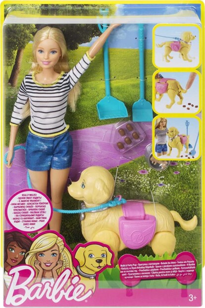 Barbie-Puppe - Hundespaziergang DWJ68