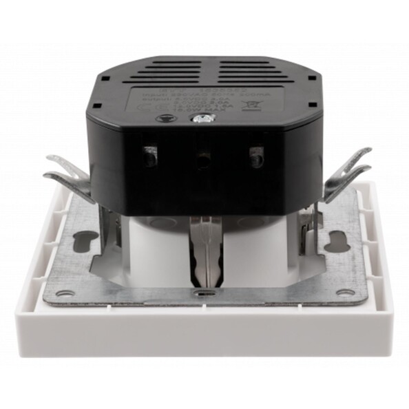 USB-A und USB-C Einbausteckdose