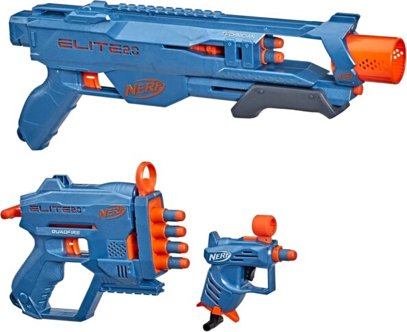 3 Nerf Elite 2.0 Loadout Pack Blaster mit 14 Darts