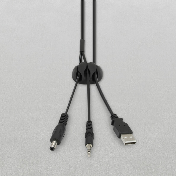 4 selbstklebende Kabelhalter