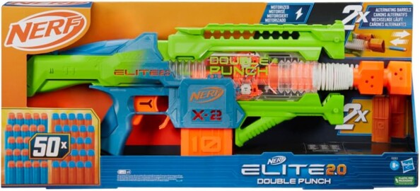 NERF Double Punch Motorized Blaster aus der Elite 2.0-Reihe