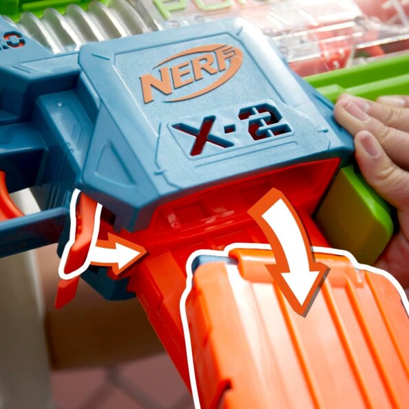 NERF Double Punch Motorized Blaster aus der Elite 2.0-Reihe