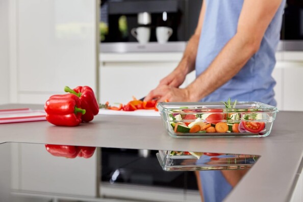 Glasaufbewahrungsdose 0,8 L mit Wandung