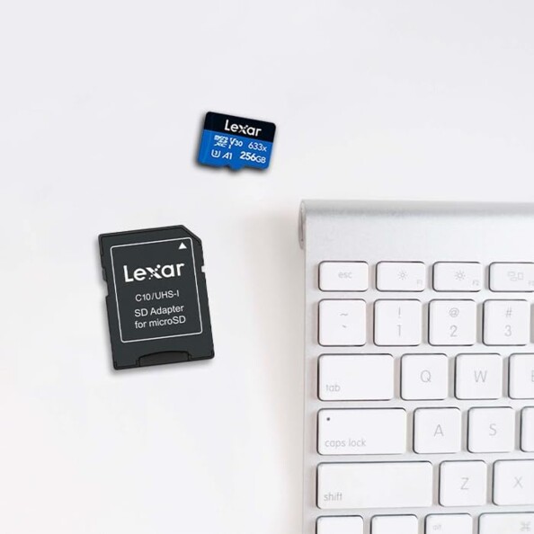 High-Performance-633x-MicroSD-Karte mit SD-Adapter 256 GB