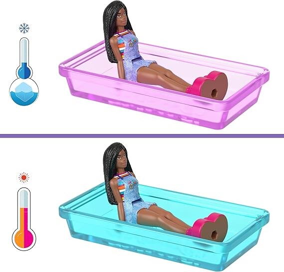 Mini BarbieLand Spielset – 4 Puppen und 4 Fahrzeuge