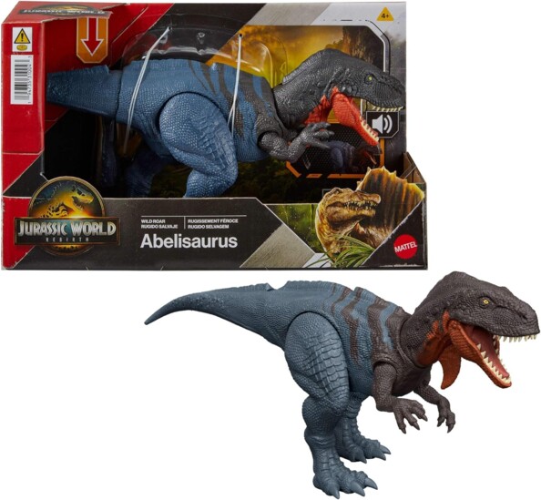 Jurassic World Abelisaurus-Actionfigur mit Soundeffekten