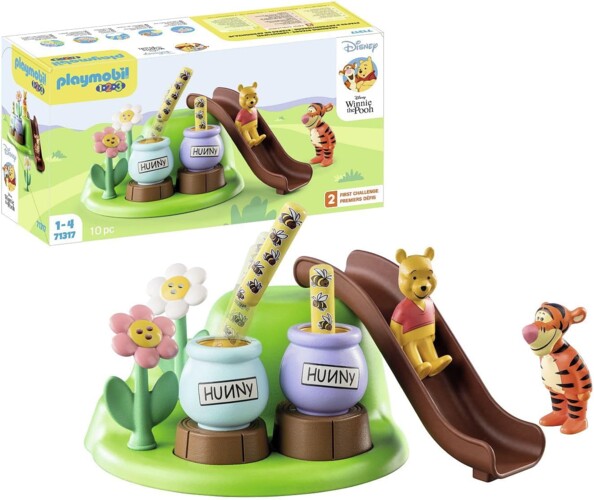Playmobil 1.2.3 - Winnie Puuh und Tigger mit Bienengarten