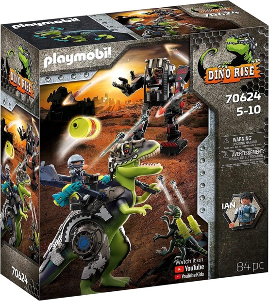 PLAYMOBIL 70624 – Dino Rise T-Rex: Battle of the Giants
