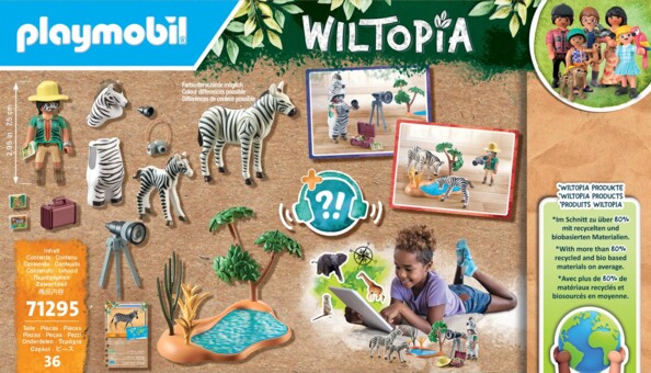 Playmobil Wiltopia: Fotograf und Zebras