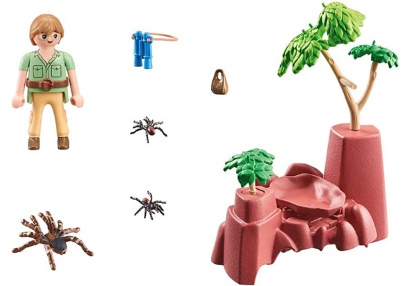 Playmobil Wiltopia: Felsen mit Riesenspinne