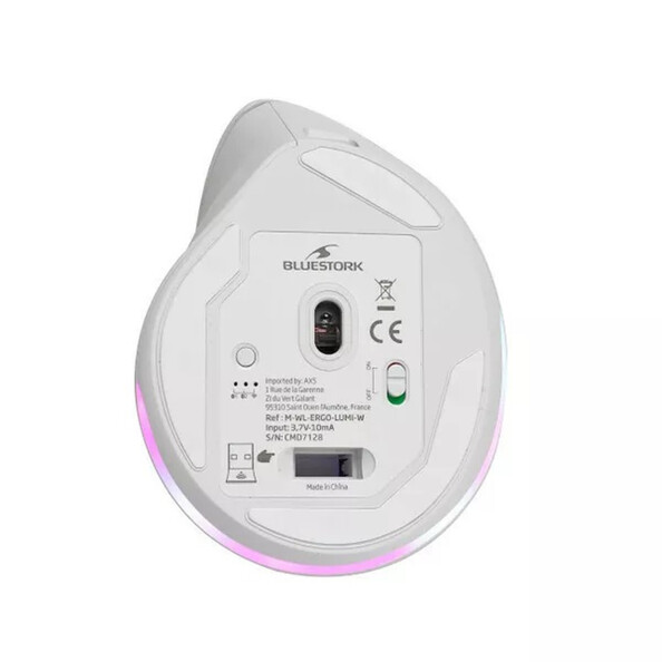 Ergo Lumi Vertikale kabellose optische Maus