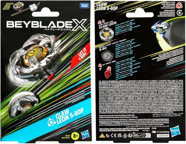 Beyblade X Starter Pack Claw Leon 5-60P Kreisel mit Starter