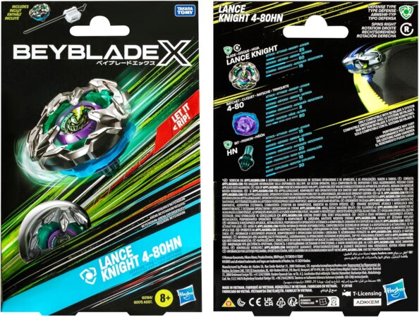 Beyblade X Starter Pack Lance Knight 4-80HN Kreisel mit Starter