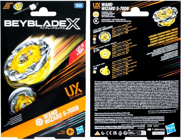 Beyblade X Starter Pack Wand Wizard 5-70DB UX Kreisel mit Starter