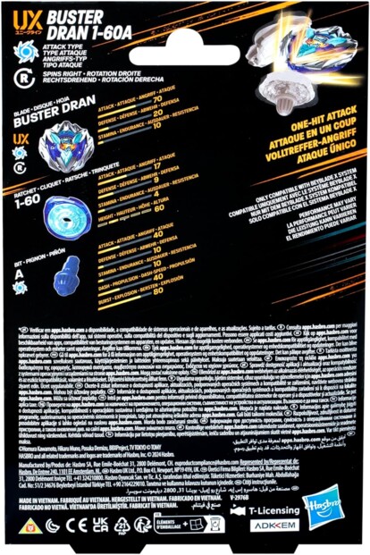 Beyblade X Starter Pack Buster Dran 1-60A UX Kreisel mit Starter