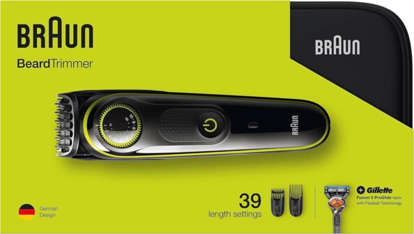 Set mit BT3941 Trimmer und Gillette Fusion5 Rasierer