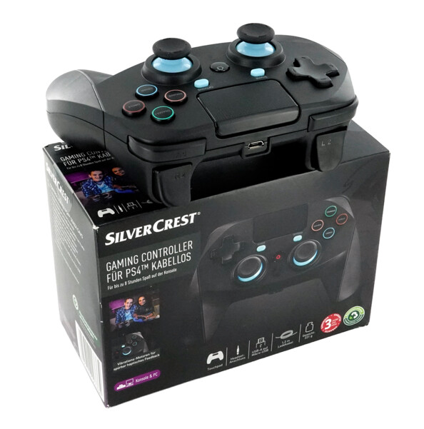 SilverCrest-Wireless-Controller für PS4 mit Bluetooth und Touchpad