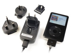Internationales Netzteil mit Dockanschluss für iPhone / iPod