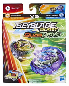 2 Burst Quad Drive Beyblade-Kreisel: Wrath Fafnir F7 VS Berserk Linwyrm L7