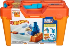 Hot Wheels Box und Miniaturauto mit Launcher