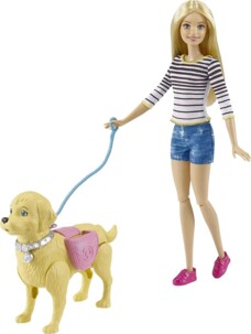 Barbie-Puppe - Hundespaziergang DWJ68