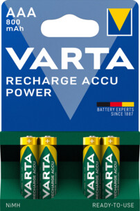 4 wiederaufladbare AAA-DECT-Batterien mit 800 mAh