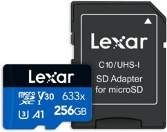 High-Performance-633x-MicroSD-Karte mit SD-Adapter 256 GB