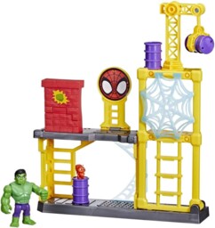 Spidey und seine Super-Freunde: Actionfigur Hulk und die Abbruchstelle