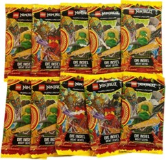 10 Booster LEGO Ninjago Die Insel Next Level Karten Set