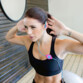 Einziehbare In-Ear-Sportkopfhörer - Blau/Pink
