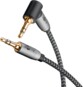 Abgewinkeltes Stereo-Audiokabel mit 3,5-mm-Klinkenstecker – 3 m