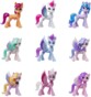 My Little Pony Royal Gala Set mit 9 beweglichen Ponys