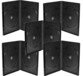 5 rechteckige Hüllen für 2 DVDs/CDs - Schwarz