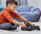 Offroad-Batmobil mit Greifenwerfer und Batman-Figur