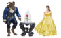 lot de figurines film la belle et la bete emma watson avec rose enchantée disney